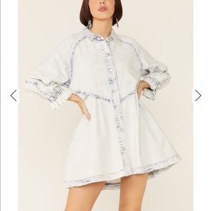 We The Free Denim Hannah Mini Dress